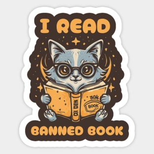 I read banned books Sticker